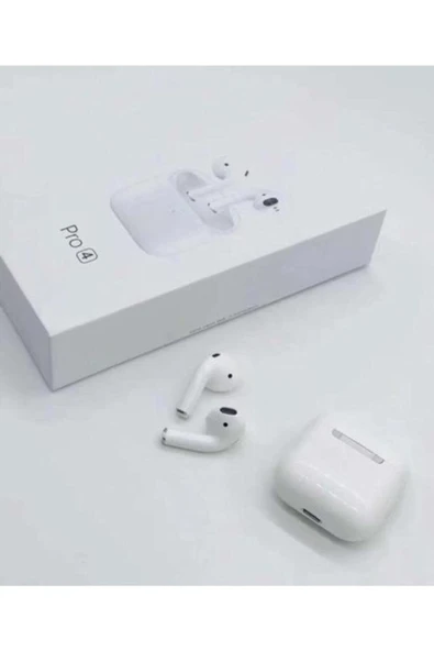 Beyaz renkli, mikrofonlu, Bluetooth 5.0 bağlantılı kulak içi TWS kablosuz kulaklık. ürün görseli 1