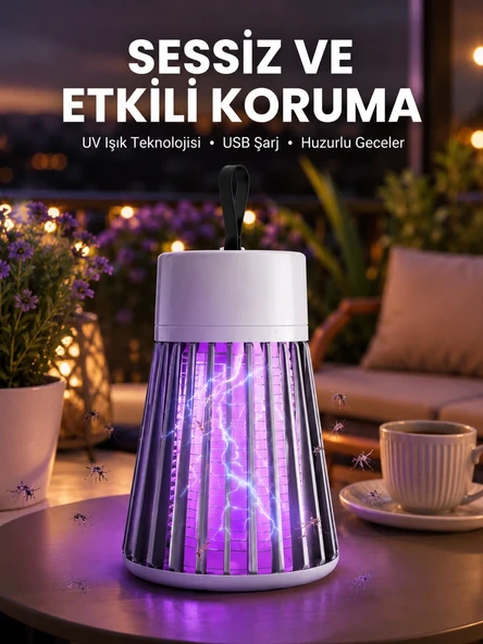Kamp ve Bahçe İçin Şarjlı Böcek Kovucu Lamba ürün görseli 1