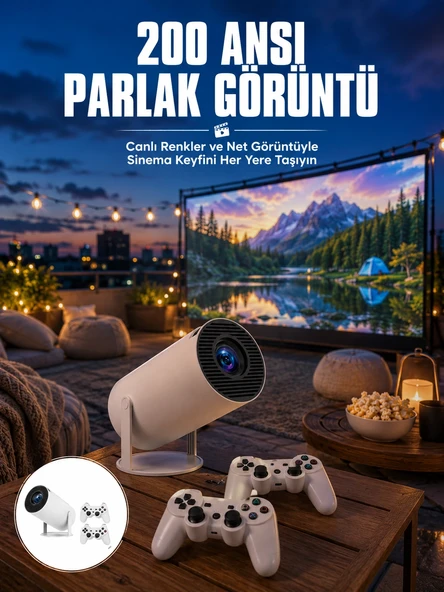 Full HD 8 GB Ayaklı Çift Kollu 4K Video Oyun Konsolu Taşınabilir Yeni Nesil ürün görseli 1