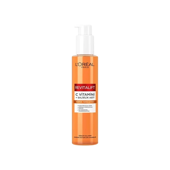 L'Oreal Paris Revitalift C Vitamini Aydınlatıcı 150 ml Yüz Temizleme Jeli ürün görseli 1