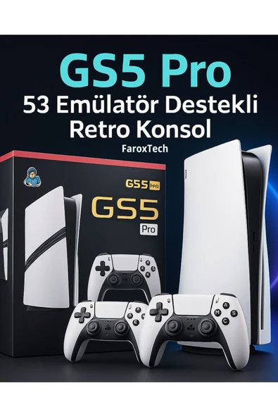 Çift Kollu Kablosuz Oyun Konsolu, 53 Emülatör Desteği ile Tak Çalıştır Özellikli ürün görseli 1