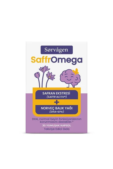 Sorvagen SaffrOmega ( Safran ve Omega3) 30 Yumuşak Kapsül ürün görseli 1