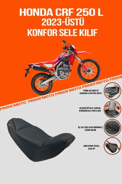 HONDA CRF 250, 250L (2023 - ÜSTÜ) Konfor Sele Kılıf ürün görseli 1