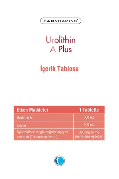 Urolithin A Plus 30 Tablet - Resim 4
