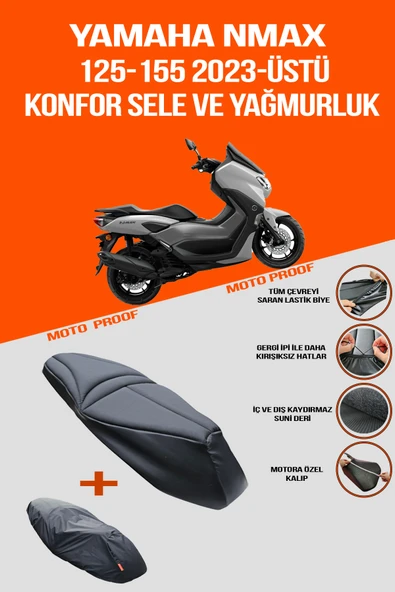 YAMAHA NMAX (2023 - ÜSTÜ) Konfor Sele Ve Yağmurluk Kılıf ürün görseli 1