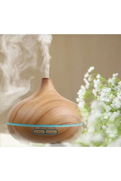 Kahverengi Ultrasonik Hava Nemlendirici, Soğuk Buharlı ve Aromalı Difüzör Özellikli ürün görseli 1