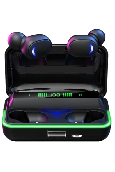 RGB Aydınlatmalı, Aktif Gürültü Önlemeli, Düşük Gecikmeli TWS Bluetooth Kulaklık ürün görseli 1