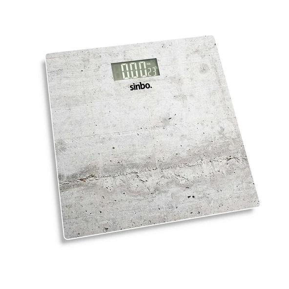 Sinbo Dijital Tartı - Beyaz Renk - 180 kg Maks Kapasite - LCD Ekran ürün görseli 1