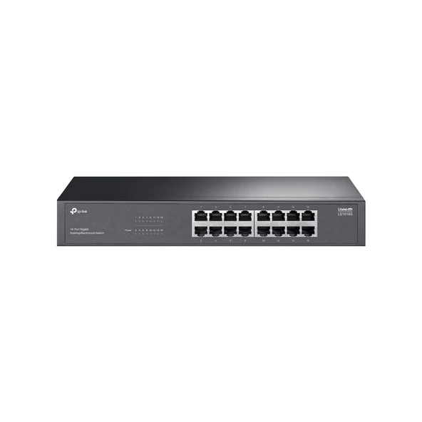 LS1016G 16 Port 10-100-1000 Mbps Switch Metal Kasa ürün görseli 1