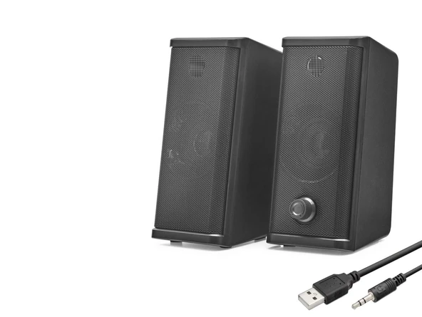Masaüstü Hoparlör 2.0 Kanal Usb 3.5 Mm DHS2101S ürün görseli 1