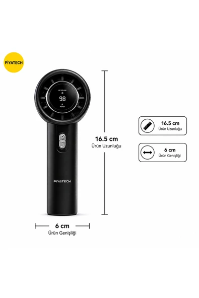 DD5013 Dijital Göstergeli Ultra Yüksek Hızlı Mini El Fanı 100 Vites Ayarlı Taşınabilir Nesil Usb Vantilatör ürün görseli 1