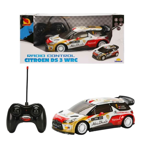 Suncon 1:20 Citroen DS3 WRC Rally Arabası - Işıklı Uzaktan Kumandalı Yarış Arabası ürün görseli 1