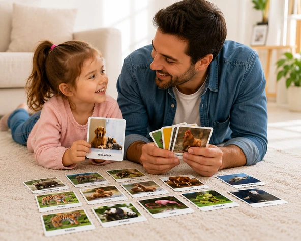 İlk 50 Hayvan Seti Flash Cards - Resim 3