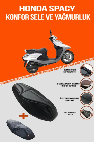 HONDA SPACY Konfor Sele Ve Yağmurluk Kılıf ürün görseli 1