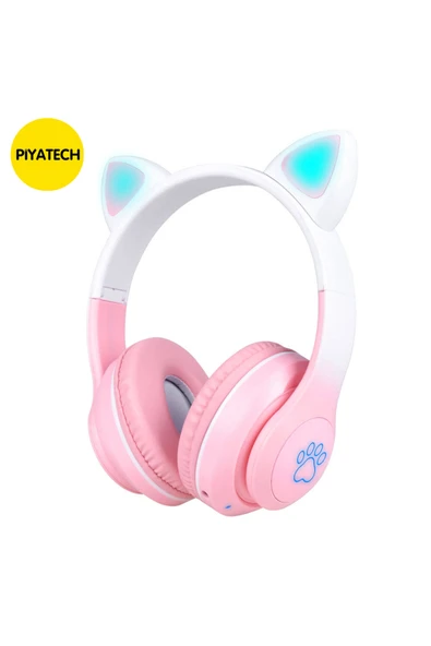 STN-28 Pro Kedi Kulaklı RGB Bluetooth Kulaklık ürün görseli 1