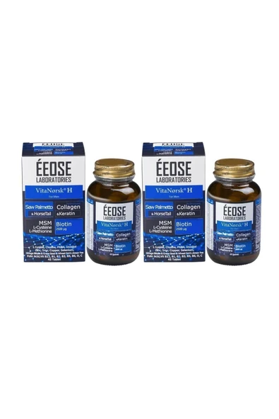 Eeose Vitanorsk H For Men Saç Dökülmesine Karşı 45 Tablet 2 Adet ürün görseli 1