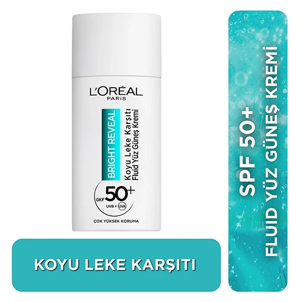 L'Oreal Paris Bright Reveal Koyu Leke Karşıtı 50 ml 50 Faktör Güneş Kremi ürün görseli 1