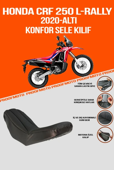 HONDA CRF 250, 250L & CRF RALLY (2020-ALTI) Konfor Sele Kılıfı ürün görseli 1