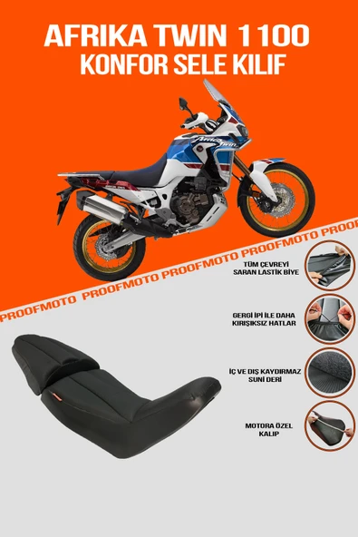 Honda Africa Twin 1100 (2023-ÜSTÜ) Konfor Sele Kılıf ürün görseli 1