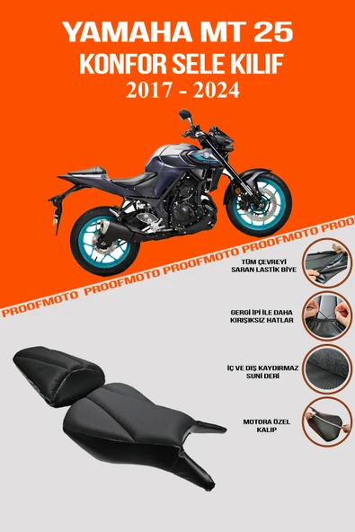 YAMAHA MT25,MT 25, MT-25 (2017-2024) Konfor Sele Kılıf ürün görseli 1