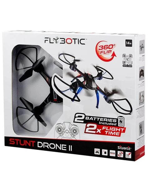 Silverlit Flybotic Stunt Drone II Çift Bataryalı Akrobatik Şarjlı Uzaktan Kumandalı Drone 84815 ürün görseli 1