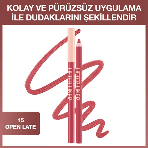 Maybelline New York Lifter Liner Dudak Kalemi - 015 Open Late ürün görseli 1