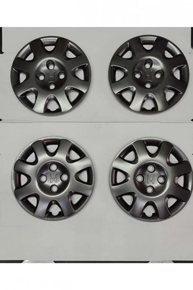 1998 Model / Honda Civic Uyumlu 14 Inch Füme Renk Plastik Jant Kapağı 4 Adet Esnek Kırılmaz ürün görseli 1