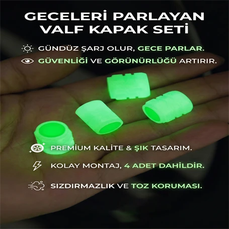 FOSFORLU GECE PARLAYAN SİBOP KAPAĞI - Resim 2