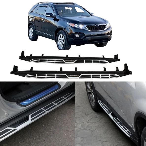 Kia Sorento 2010-2013 Model Arası Yan Basamak Side Step Oem Square Style ürün görseli 1