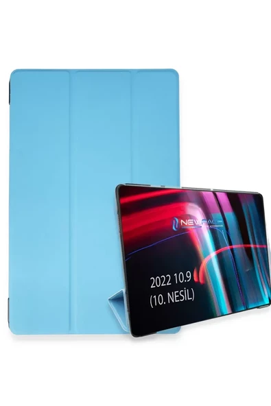 Newface Apple iPad 2022 10.9 (10.nesil) Kılıf Tablet Smart Kılıf - Açık Mavi ürün görseli 1
