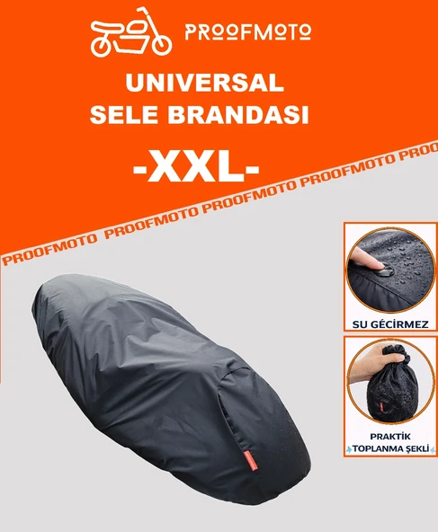 PROOFMOTO UNIVERSAL SELE BRANDASI XXL - XXLARGE - Cift XLarge / BRANDA Su Geçirmez Yağmurluk Kılıfı ürün görseli 1
