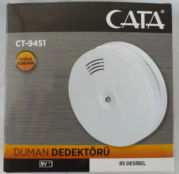 Cata CT-9451 Duman Dedektörü + Panko 9V Pil - Resim 5
