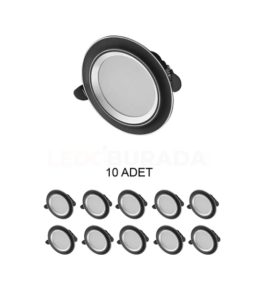 Cata Ct-5258 Zebra Led Armatür 6w 3 Renk 10 Lu Paket ürün görseli 1