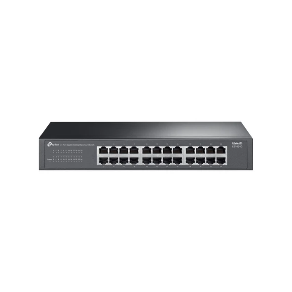 LS1024G 24 Port 10-100-1000 Mbps Switch Metal Kasa ürün görseli 1