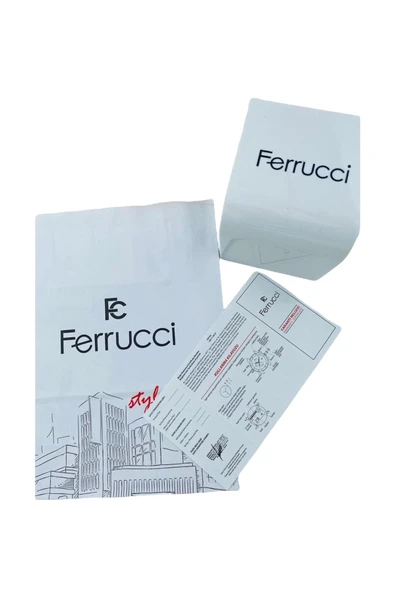 Ferrucci Takvimli Çelik Kadın Kol Saati+Bileklik Hediyeli - Resim 5