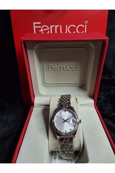 Ferrucci FERRUCCİ YENİ MİLANO SERİSİ ORİJİNAL ÇELİK TAKVİMLİ KADIN KOL SAATİ ürün görseli 1