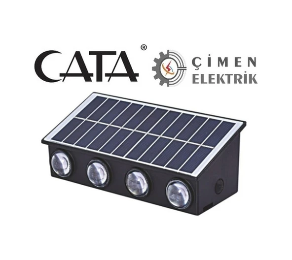 Cata Ct 8010 20w Kos Solar Led Aplik 3200k Gün Işığı Siyah ürün görseli 1