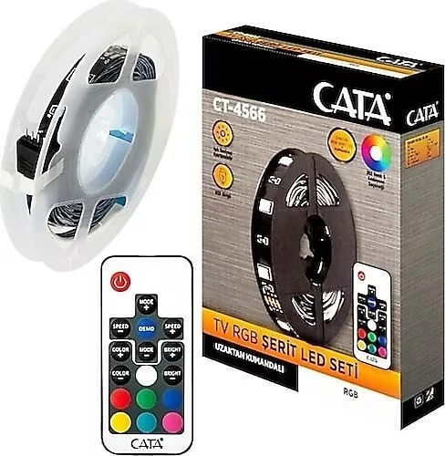 Cata Ct-4566 Rgb Şerit Led Set Usb Girişli - Resim 4