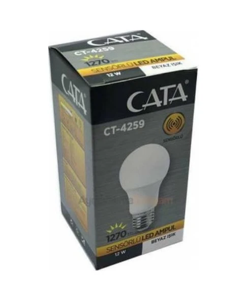 Cata Ct-4259 12 W Sensörlü Radar Led Ampul Beyaz Işık ürün görseli 1