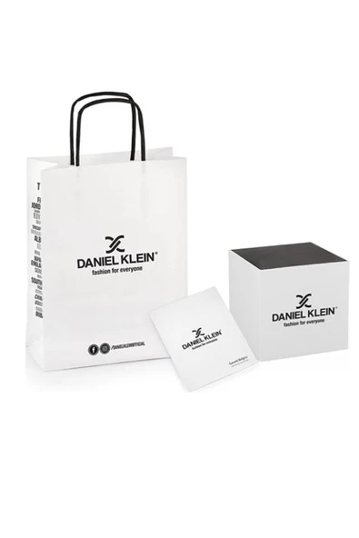 Daniel Klein Şık Çelik Kordon Simli Kadın Kol Saat+Çelik Kolye - Resim 5
