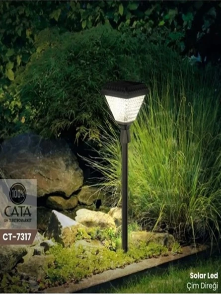 Kazıklı Bahçe Armatür Solarlı Ct-7317 30w 6400k Beyaz Diğer ürün görseli 1