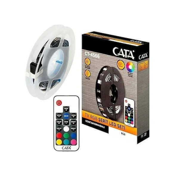 Cata Ct-4566 Usb'li Tv Arkası Rgb Led 3mt Diğer ürün görseli 1