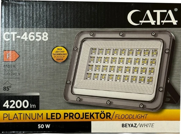 Cata Ct-4658 50w 6500k Beyaz Işık Led Projektör ürün görseli 1