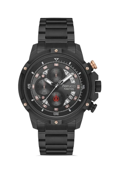 Ferrucci Çoklu Gün Göstergeli Takvim Fonksiyonları Aktif Takvimli 45mm Kasa Çap Erkek Kol Saati ürün görseli 1