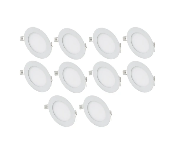 Cata Ct-5145 10 Adet 6w Slim Led Panel Armatür Alüminyum Kasa Beyaz ürün görseli 1