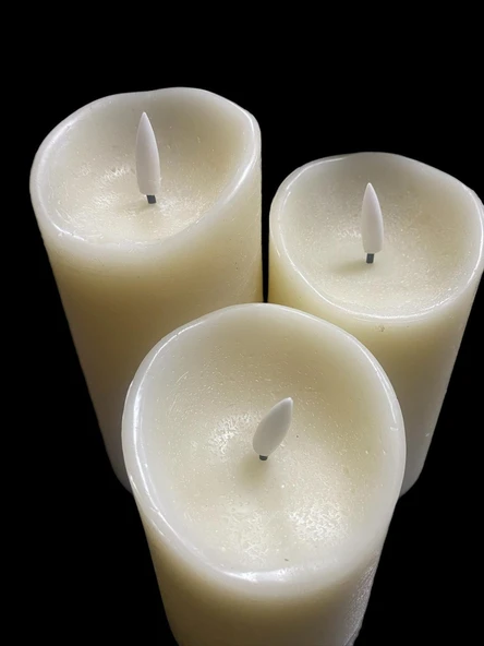 Cata Ct8433 Prag 3lü Mum Set Masa Lambası Beyaz ürün görseli 1