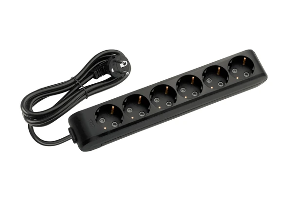 Viko Multi-let 6'lı Grup Priz Topraklı Çocuk Korumalı 5 Metre Siyah - 90133605 ürün görseli 1