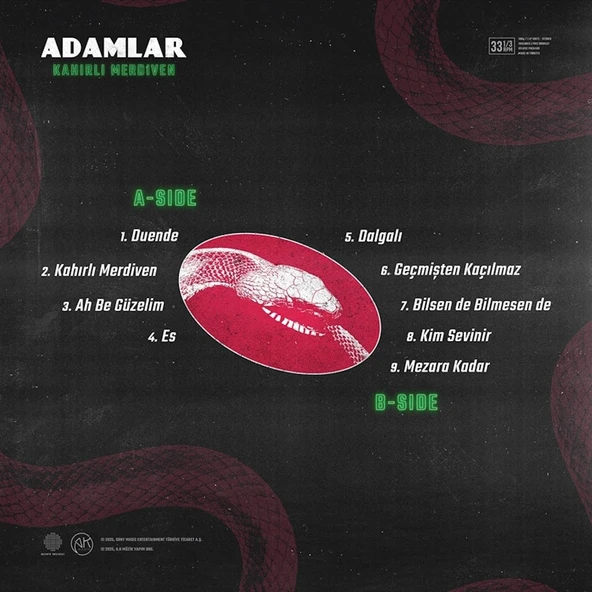 Adamlar - Kahırlı Merdiven (Plak) - Resim 2