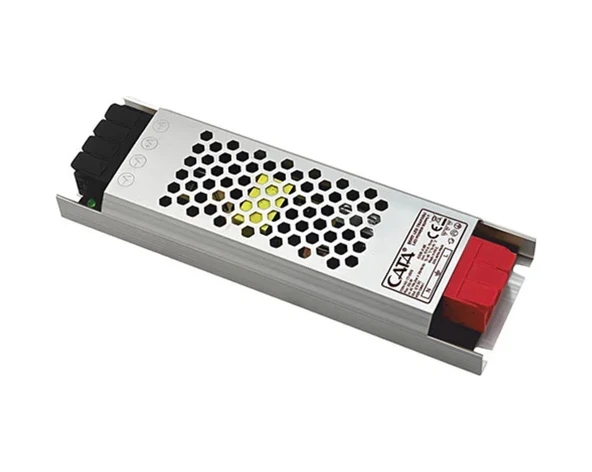 Ct-2679 204w 17 Amper Adaptör Klemensli Süper Slim Şerit Led Trafosu Beyaz ürün görseli 1
