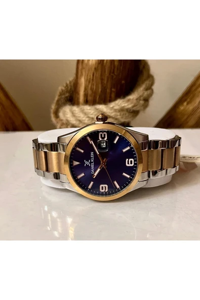 Daniel Klein DK75335 Çelik Özel Kilit Sistemli Takvimli Şık Erkek Kol Saat+Bileklik ürün görseli 1